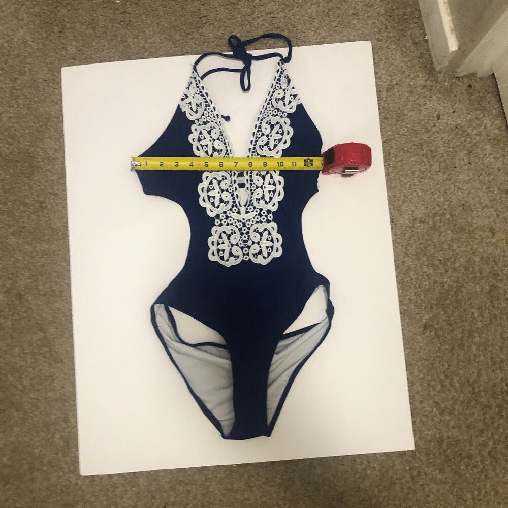 CUPSHE one piece SwinSuit Blue Size Small - Picture 3 of 6